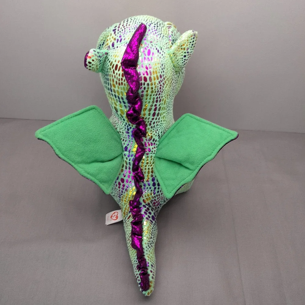 Ty Beanie Boos Cinder Green Dragon Medium 9